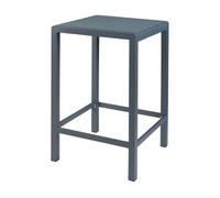 casa.pro Mesa Alta para Exterior Avise Mesa de Bar para Jardín Patio Mesa deTerraza Cuadrada Aluminio Vidrio Templado 108 x 70 x 70 cm - Antracita