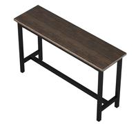 Mesa de bar de altura de mostrador, mesa rectangular de cocina y pub con soporte de metal para alta carga, ideal para salas de estar, bares y cafeterías