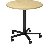 Mesa de bar, de altura regulable eurokraft pro, armazón negro