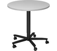 Mesa de bar, de altura regulable eurokraft pro, armazón negro