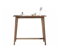 Mesa De Bar Mesa pequeña nórdica de madera maciza, mesa de té de madera de Fresno, entrada de apartamento pequeño, mesa larga de pierna alta, mesa y sillas for Bar, balcón y hogar Mesa De Altura De Mo