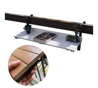 Mesa de bar para balcón para barandillas al aire libre, mesa auxiliar plegable montada en la pared, extensión de encimera plegable