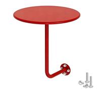 Mesa de bar redonda con soporte de pared flotante en forma de L, mesa de cóctel para bares, oficinas, salas de espera y salones, pequeña 30 cm, diseño que ahorra espacio