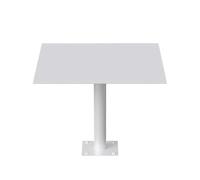 Mesa de Bar Redonda/Cuadrada de Pared, Moderna Mesa Auxiliar pequeña para cócteles y café, Ideal para bistró, cafeterías y Tiendas de Bebidas. Variedad de Materiales y Colores.