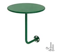 Mesa de bar redonda de 35 cm, mesa flotante verde en forma de L para cócteles, pubs, oficinas, postres, salas de espera y salones