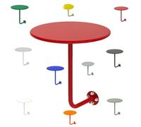 Mesa De Bar Redonda Montada En La Pared Pequeña Mesa Auxiliar Ahorra Espacio Mesa Redonda De Cóctel Bandeja De Pub For Tienda De Té con Leche, Cafetería(Rojo,30cm)