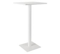 Mesa de bar sharon madera blanco/blanco 60x60x110 cm