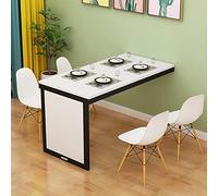 Mesa de barra de cocina montada en la pared plegable: mesa de comedor de hoja de caída de ahorro de espacio para dormitorio/sala de estar/oficina 6 colores disponibles diseño elegante y funcional LWX