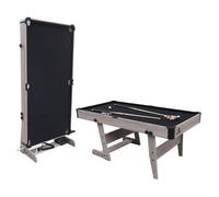Mesa de Billar Cougar Hustle XL, Mesa de Billar Convertible | Billar sobre Mesa, Plegable 6ft madera/negro para uso interior | Plegable Billar accesorios incluidos - 182,9 x 91,4 x 78,7 cm - 40kg