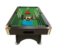 Mesa de Billar Juegos de Billar Pool 7 ft Carambola Full Medición de 188 X 96 cm Mod. Green Season