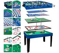 COLORBABY Mesa multijuegos, Futbolín de Madera, Mesa Billar Convertible, 12 Juegos, Juguetes niños 6 años, Juegos de Mesa, Futbolines para niños, Juegos de Mesa Adulto