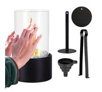 Mesa de bioetanol, pequeña portátil, calefacción decorativa, elegante, segura, mini para el hogar, compacto, ahorro de espacio | para salones, dormitorios, oficinas, terrazas