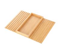 Mesa De Brazo De Sofá - Bandeja De Almacenamiento Plegable De Madera, Reposabrazos Portavasos Para Control Remoto Soporte De Teléfono Para Bebidas Y Bocadillos | Bandeja De Sillón Inclinable Para