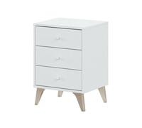 Mesa de cabeceira com efeito madeira