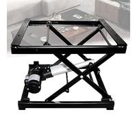 Mesa de café eléctrica con tijera portátil, mesa elevadora hidráulica con control remoto inalámbrico, marco de hierro plegable, muebles de bricolaje con altura ajustable, decoración moderna del hogar