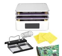Mesa de calefacción electrónica con calefacción rápida y pantalla OLED - calentador de soldador eléctrico de escritorio para soldador para modificación de pantalla LED SMD