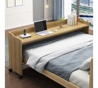 Mesa de cama con ruedas para computadora portátil, mesa de cama rodante con deflector, escritorio de cama móvil para dormitorio, mesa de trabajo sobre la cama, se puede usar como mesa de estudio.