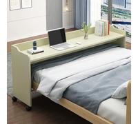 Mesa de cama con ruedas para computadora portátil, mesa de cama rodante con deflector, escritorio de cama móvil para dormitorio, mesa de trabajo sobre la cama, se puede usar como mesa de estudio.