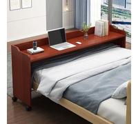 Mesa de cama con ruedas para computadora portátil, mesa de cama rodante con deflector, escritorio de cama móvil para dormitorio, mesa de trabajo sobre la cama, se puede usar como mesa de estudio.
