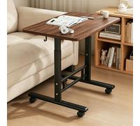Mesa De Cama Móvil De Madera Escritorio De Pie Con Ruedas Para Sofá Oficina Dormitorio Y Salón Espacios Reducidos Altura Ajustable B,70CM