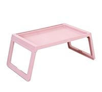 Mesa de Cama para Laptop Plegable, Escritorio Portátil para Cama, Bandeja portátil para Servir el Desayuno, Jugar, Estudiar y Trabajar, Leer y Escribir(Pink,55x36cm)