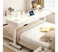 Mesa de Cama para Ordenador Portátil con Ruedas Madera Maciza Escritorio sobre La Cama con Cajones Elevación Eléctrica Mesa Médica sobre La Camaa para Dormitorio Sala de Estar Oficina Hospital(B)