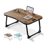 Mesa de cama portátil para el hogar y la oficina, ideal para comer, leer y escribir en la cama o en el sofá, diseño ajustable y ligero para mayor comodidad y comodidad