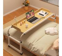 Mesa de cama sobre ruedas, mesa de cama de hospital de altura ajustable, escritorio de diván para un uso cómodo, mesa portátil y funcional sobre la silla
