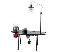 Mesa De Camping | Escritorio Portátil En Forma De Pescado - Mesa De Picnic Ligero | Para Senderismo Viaje Barbacoa Playa Road Trip Exterior Interior Jardín Patio Cocina