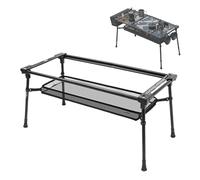 Mesa de camping plegable, antideslizante, extraíble, ajustable, mesas de camping plegables y ligeras, para interior de viaje, picnic, senderismo, escalada jardín, terraza, balcón playa road trip