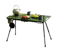 Mesa De Camping Plegable De Aluminio Portátil De Altura Ajustable | Mesa De Camping Plegable Para Picnic, Para Picnic Viaje Senderismo Barbacoa Playa Road Trip Interior Jardín Patio C