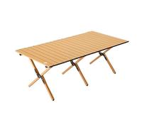 Mesa de camping plegable portátil compacta de acero al carbono ultraligera con bolsa de transporte para barbacoa, cocina, playa, festival y actividades al aire libre