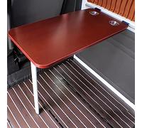 Mesa de camping plegable portátil para caravanas, mesa de picnic al aire libre, mesa plegable montada en la pared, diseño que ahorra espacio, ideal para acampar y actividades al aire libre (color: A)