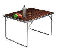 Mesa de camping plegable, tablero DM y aluminio