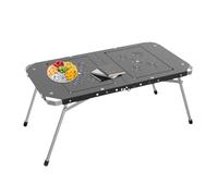 Mesa de Camping Plegable y portátil, Herramienta de Cocina Ligera portátil de Aluminio | Bandeja Lateral pequeña al Aire Libre | para reuniones Familiares, Deportes, casa, Patio, Picnic, jardín