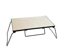 Mesa de campo plegable de malla de hierro rack de camping mesa de camping con mesa de roll-up con sala de transporte fácil al aire libre al aire libre senderismo picnic (color: solo mesa de