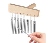 Mesa de carillón de tonos - Percusión con mazo, toque manual | Carillón de barras, campana de una sola, decoración musical, accesorios de meditación, instrumentos de sanación sonora para la gesti
