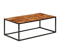 Mesa de Centro 110x60x40 cm Madera Maciza de Acacia y Acero,Mesa de Centro de Madera Maciza y Acero: Un Toque Elegante y Único para tu Salón Mesillas de Noche