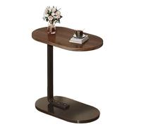 Mesa de centro ajustable de 45 a 80 cm - Tablero giratorio 360° e inclinable, mesa lateral para sofá/cama, escritorio móvil para Smart Working, estudio, lectura y desayuno - Estructura de acero