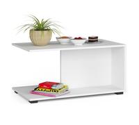 Mesa de centro akord margo blanco 90 cm frente en color blanco 90x50x45 cm
