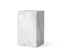 Mesa de Centro Alta con Pedestal de Mármol de Carrara