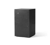 Mesa de Centro Alta con Pedestal de Mármol Nero Marquina