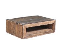 Mesa De Centro Altholz Vintage Industrial Madera 80cm India Artesanal Boho