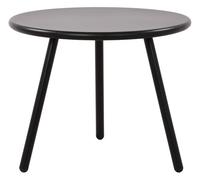 Mesa de centro berea plástico negro ø 50 cm