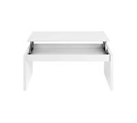 Mesa de centro blanca elevable lucy