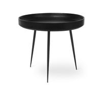 Mesa de Centro Bowl Grande de Madera de Mango Teñida de Negro