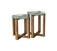 Mesa de centro com efeito madeira