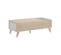 Mesa de centro com efeito madeira