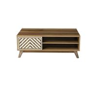 Mesa de centro com efeito madeira