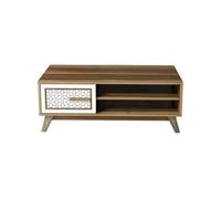 Mesa de centro com efeito madeira